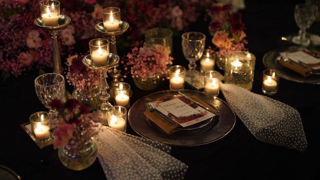 گل آرایی و دیزاین جشن عروسی کاژو